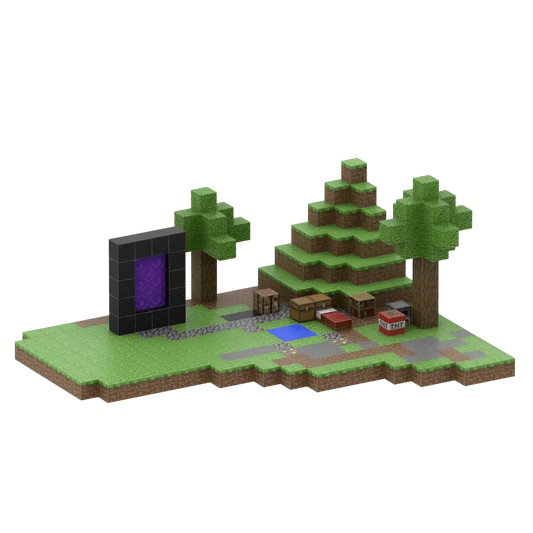 Nether Portal Plain Set - 384 Pieces